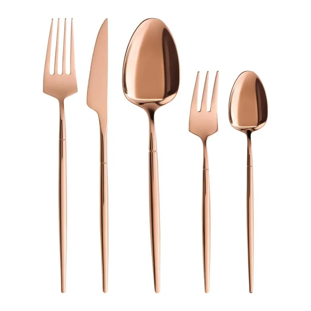 Besteckset Elegance Kupferfarben, 20-Teilig 
