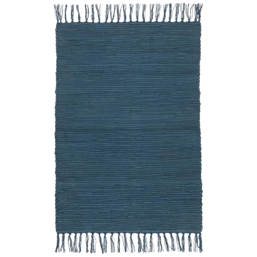 Fleckerlteppich Julia In Dunkelblau Ca. 70x230cm 70/230 cm 