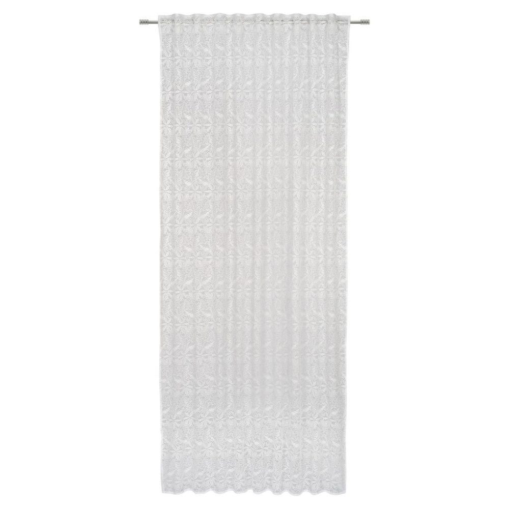 Fertigvorhang Dalia Weiss Ca. 140x245cm halbtransparent 