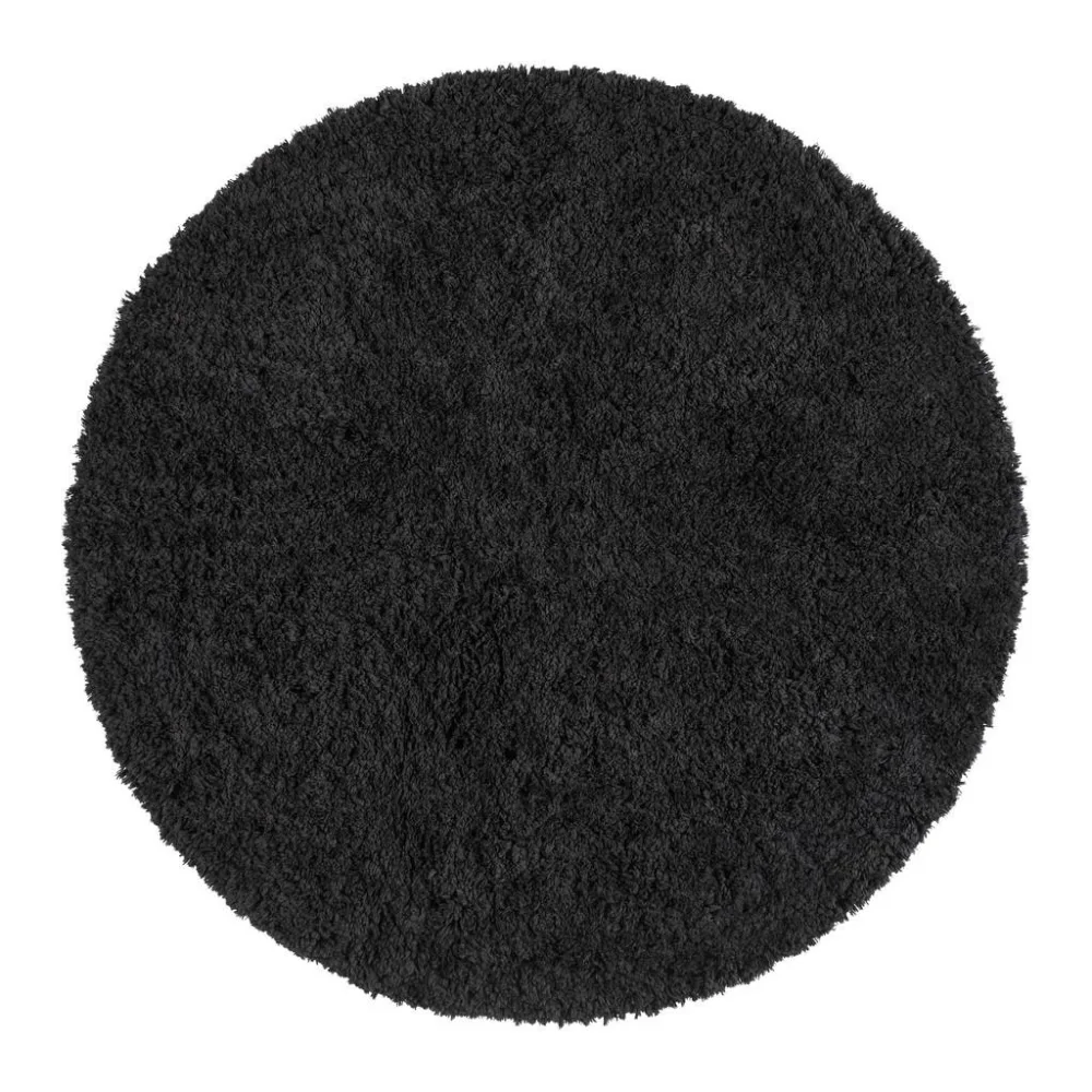 Badematte Chris Schwarz Ø Ca. 80cm Schwarz 