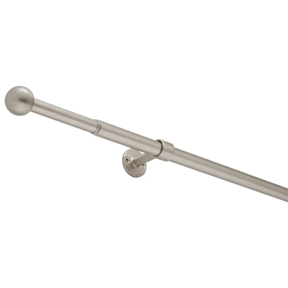 Vorhangstangenset Wand/decke Aus Metall 120-210 cm 