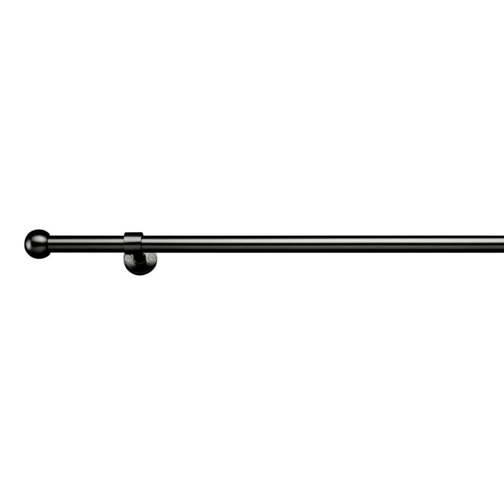 Vorhangstangenset Wand In Schwarz Ca. 120-210cm 120-210 cm 