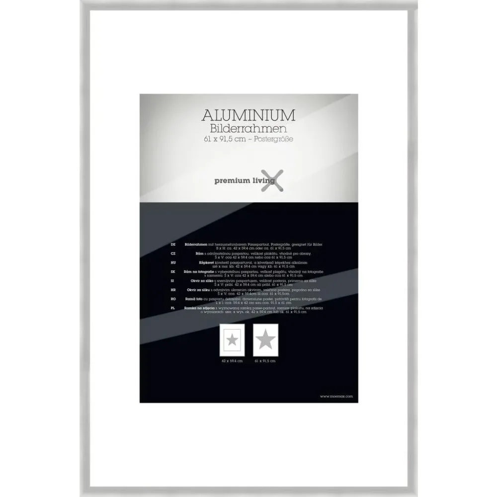 Bilderrahmen Aluminium Ca. 64x94cm 61/91,5 cm 