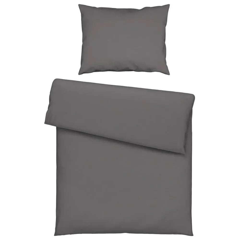 Bettwäsche Iris In Grau Ca. 160x210cm Jersey 160/210 cm 
