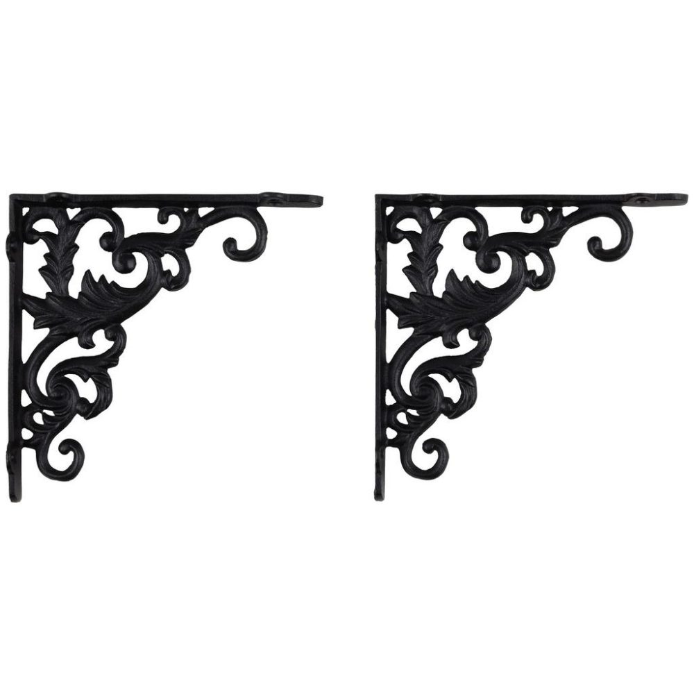 Wandhalter Aus Eisen In Schwarz, 2er Set