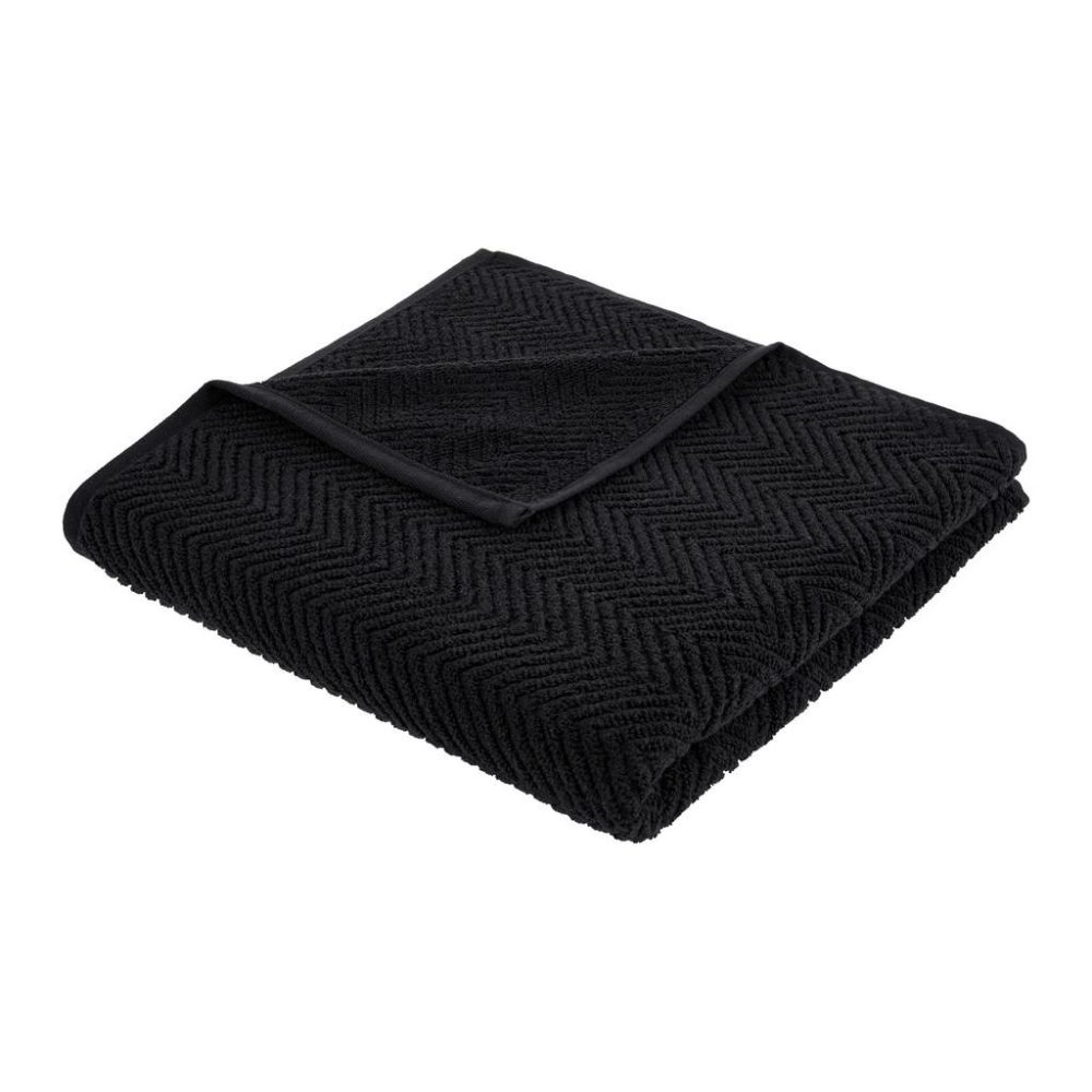 Duschtuch Ocean Schwarz Ca. 67x140cm Schwarz 67/140 cm 