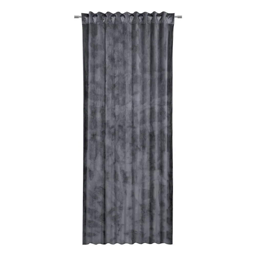 Fertigvorhang Viola Anthrazit Ca. 140x245cm blickdicht 