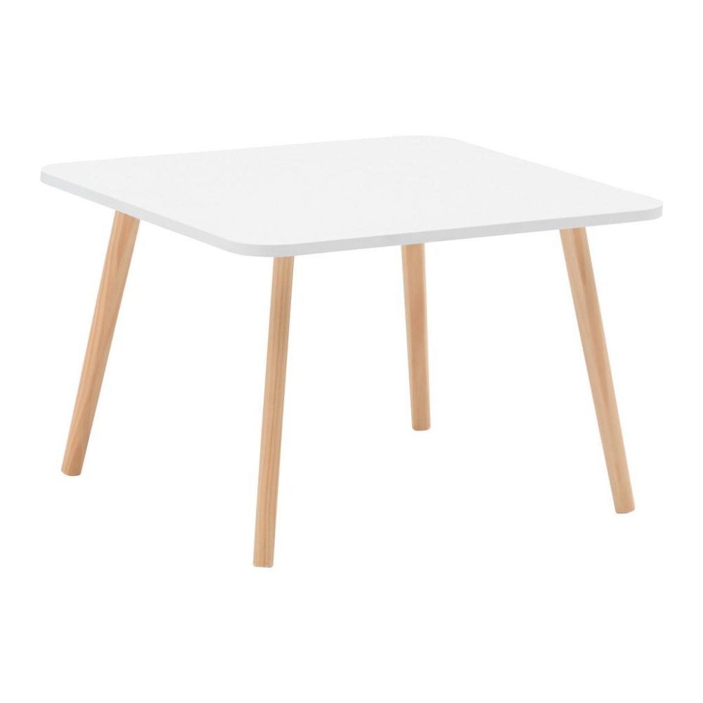 Couchtisch In Weiss Holz, Holzwerkstoff 60/60/40 cm 
