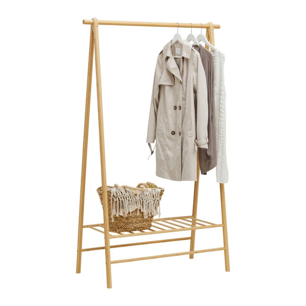 Kleiderständer Bamboo Naturfarben Naturfarben 103/163/47 cm 