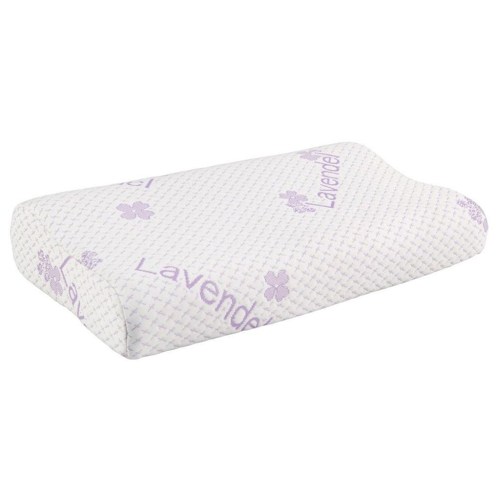 Nackenkissen Lavendel In Weiss Ca. 30x47cm 30/47 cm 