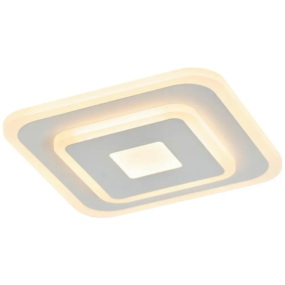 Led-deckenleuchte Bizulo Opal/weiss Max. 12 Watt  