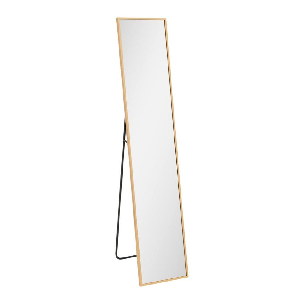 Standspiegel Kevin Goldfarben 30/150/2,5 cm , Goldfarben 