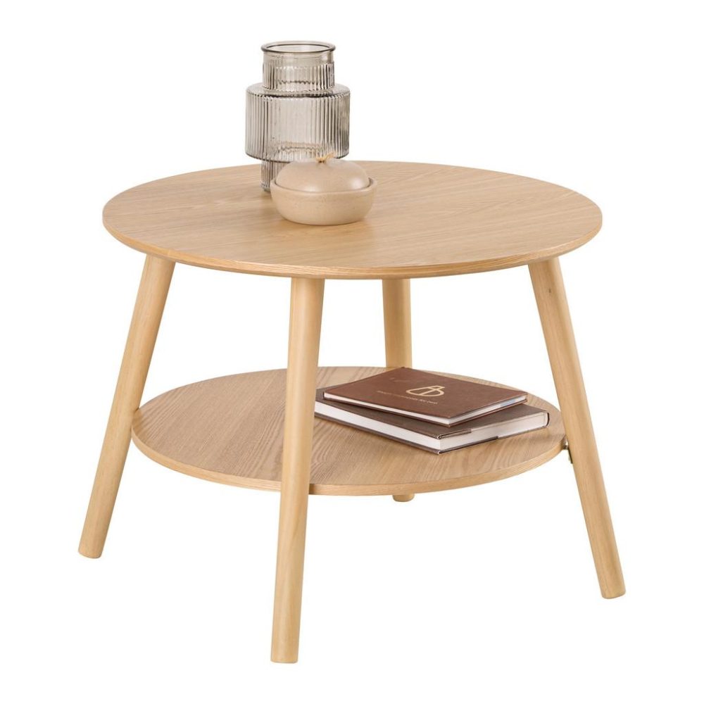 Couchtisch Freddy Naturfarben Holz, Holzwerkstoff 60/43 cm 
