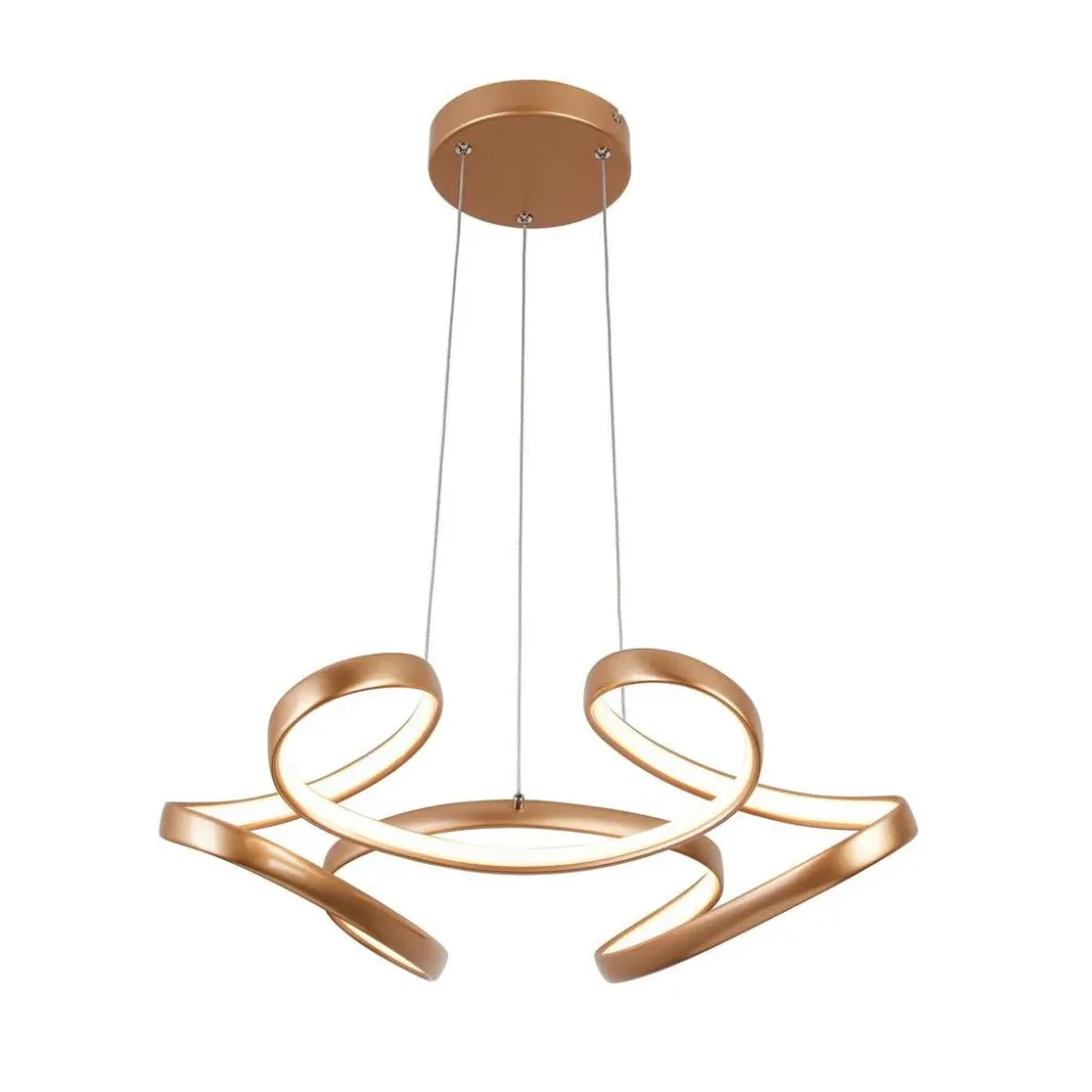 Led-hängeleuchte Josem 2 Cappuccino Max. 25 Watt 60/120 cm  