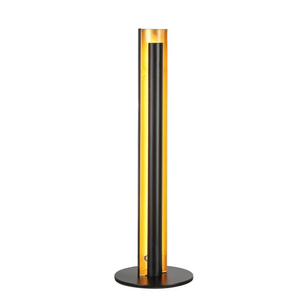 Led-tischleuchte Gumo In Schwarz/gold Max. 12 Watt  