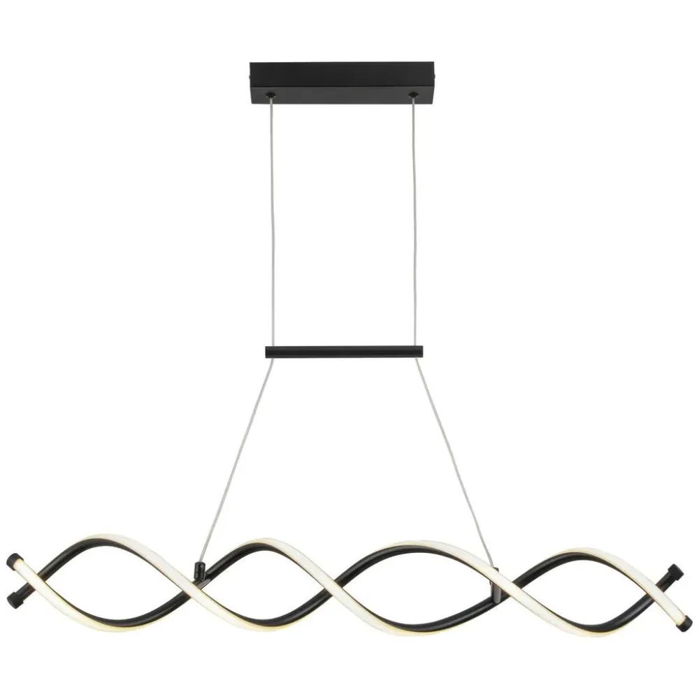 Led-hängeleuchte Mimi In Schwarz Max. 24 Watt 88/13/120 cm  