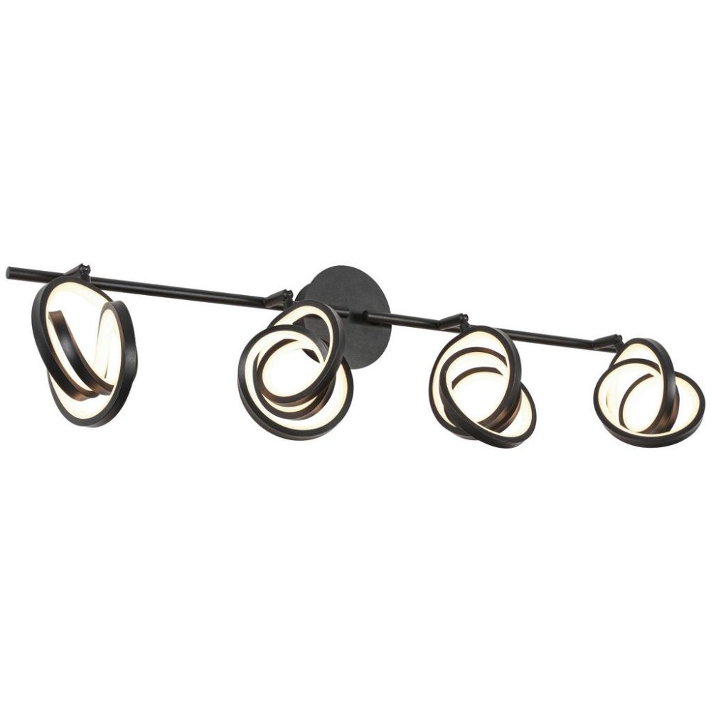 Led-strahler Rundi Schwarz Max. 4x5 Watt  