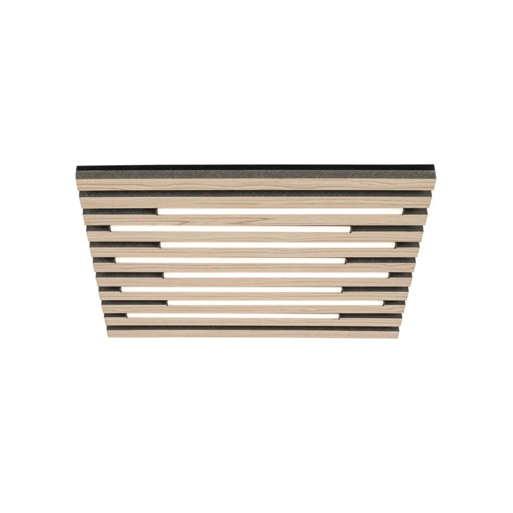 Led-deckenleuchte Ruko Schwarz/eichefarben Max. 24 W  
