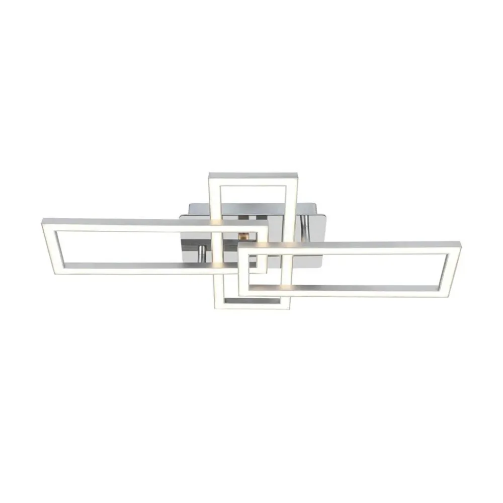 Led-deckenleuchte Omie Silber-/chromfarben Max. 24 W  
