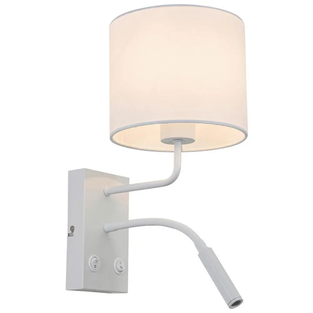 Wandleuchte Douple Weiss Max. 28 Watt  