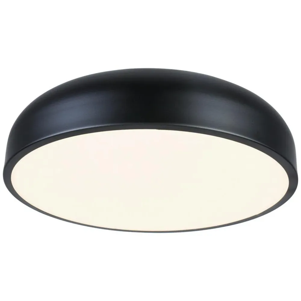 Led-deckenleuchte Mike Schwarz/weiss Max. 24 Watt  
