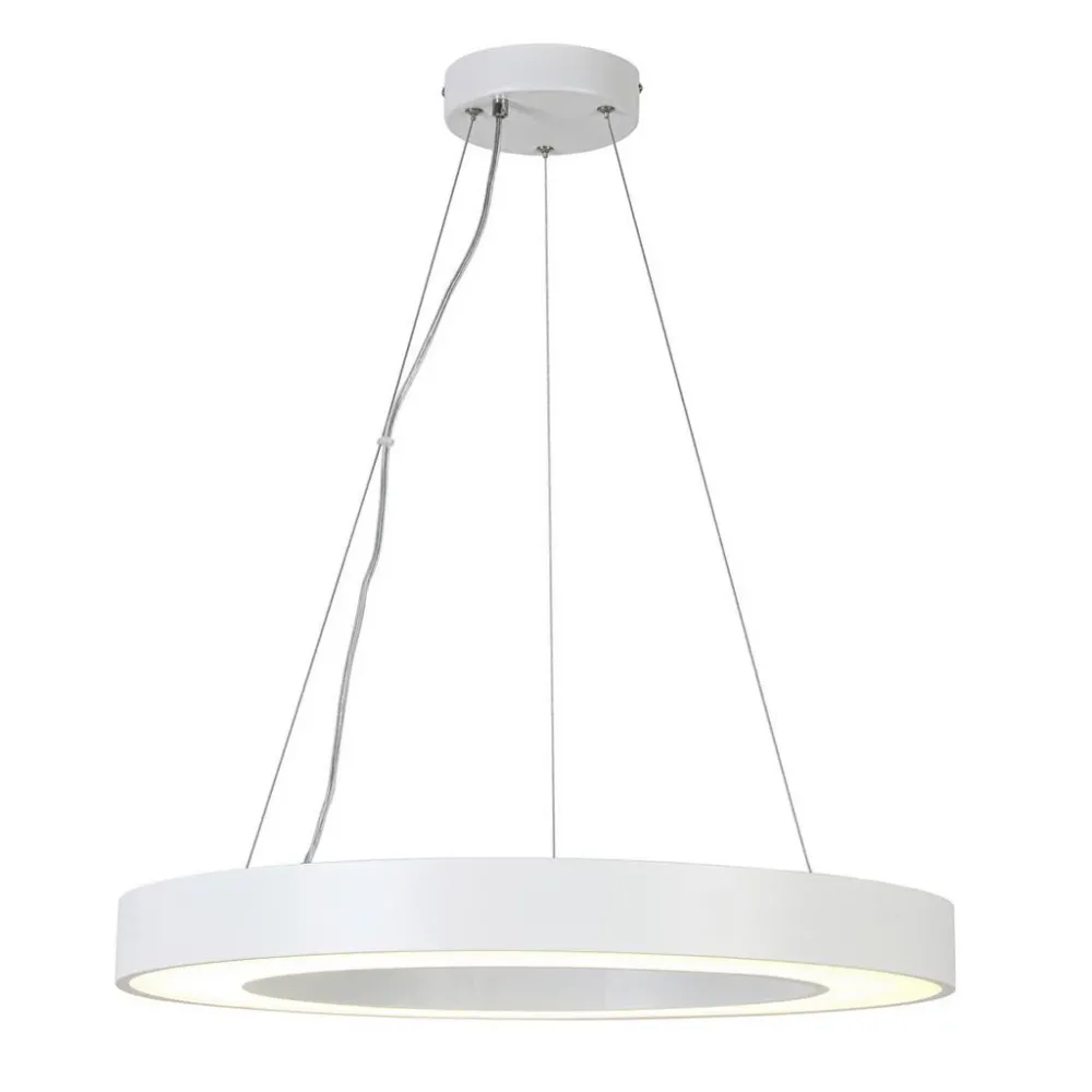 Led-hängeleuchte Sandl Weiss/chromfarben Max. 38 Watt 60/60/120 cm  