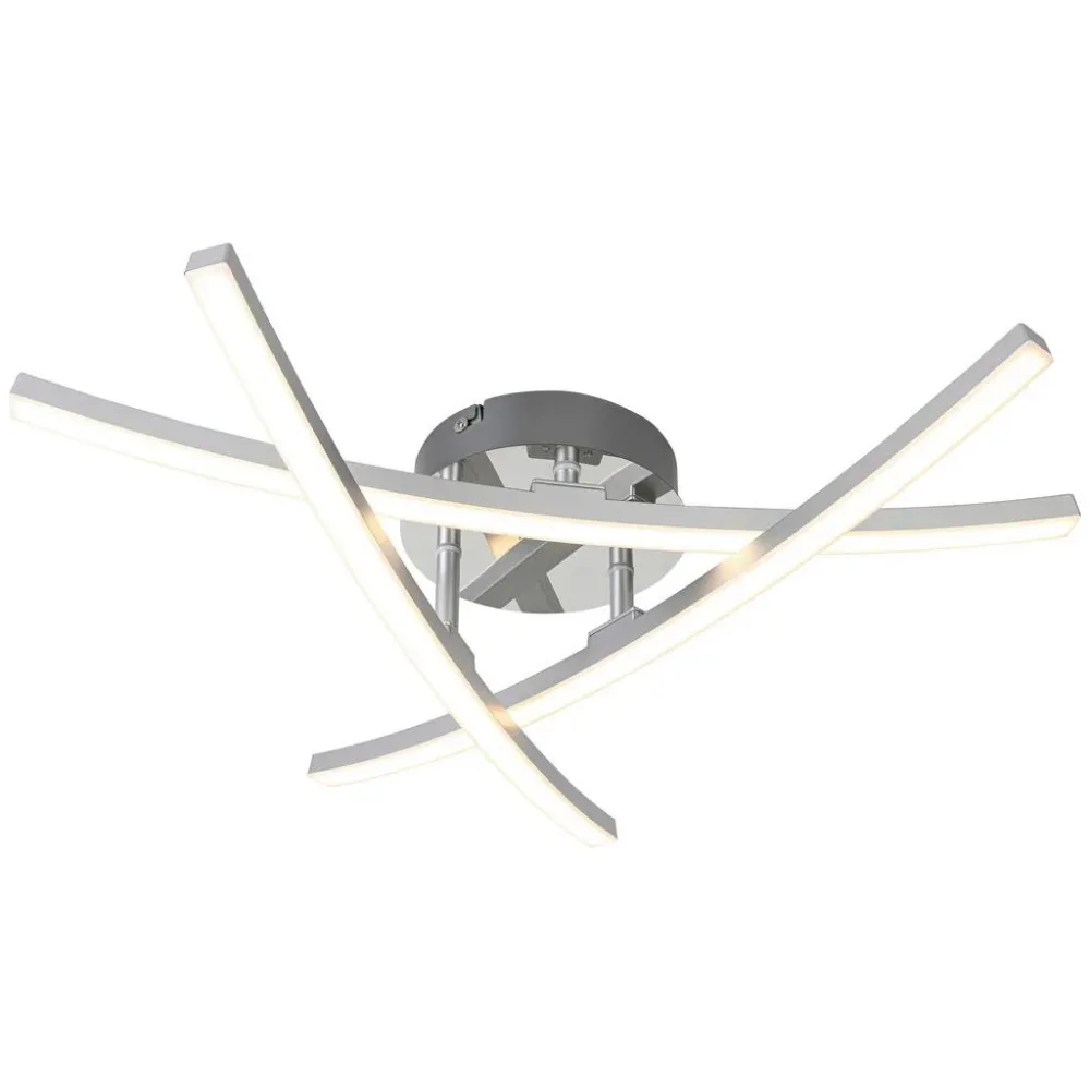 Led-deckenleuchte Kristina Silber-/chromfarben Max. 18 W  