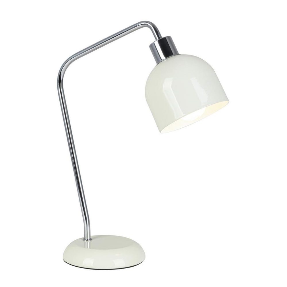 Tischleuchte Ilka Weiss/chromfarben Max. 25 Watt  