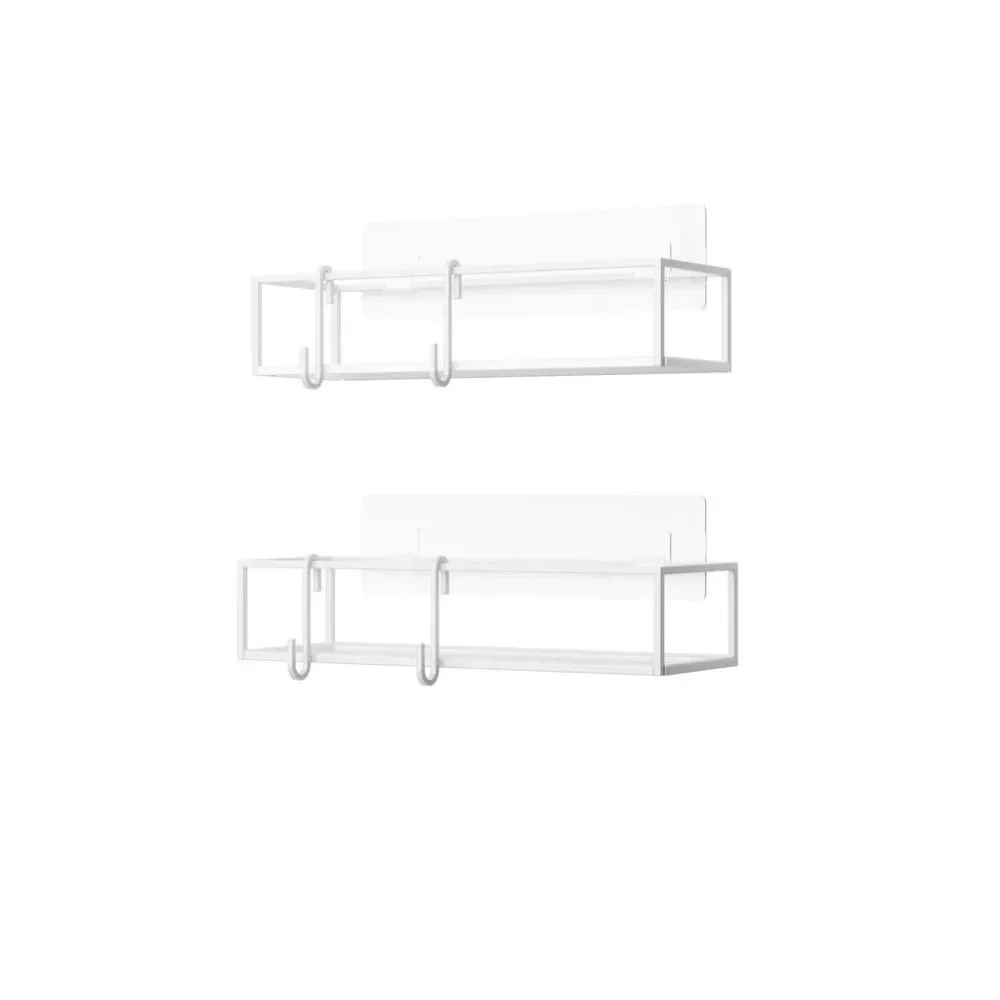 Duschregal Cubiko Weiss, 2er Set  