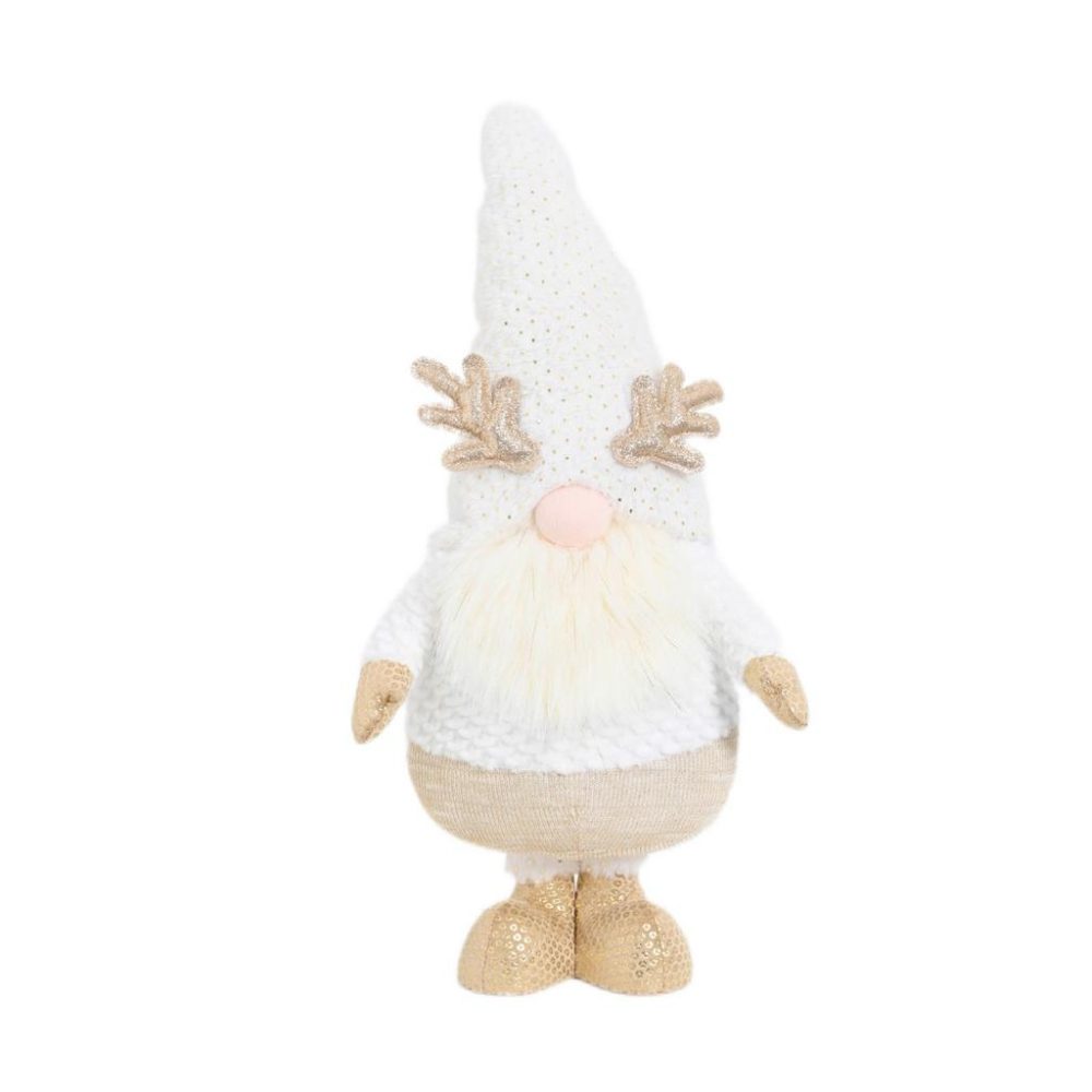 Wichtel Goldi 2 Weiss/goldfarben Ca. 54cm 24/13/54 cm 