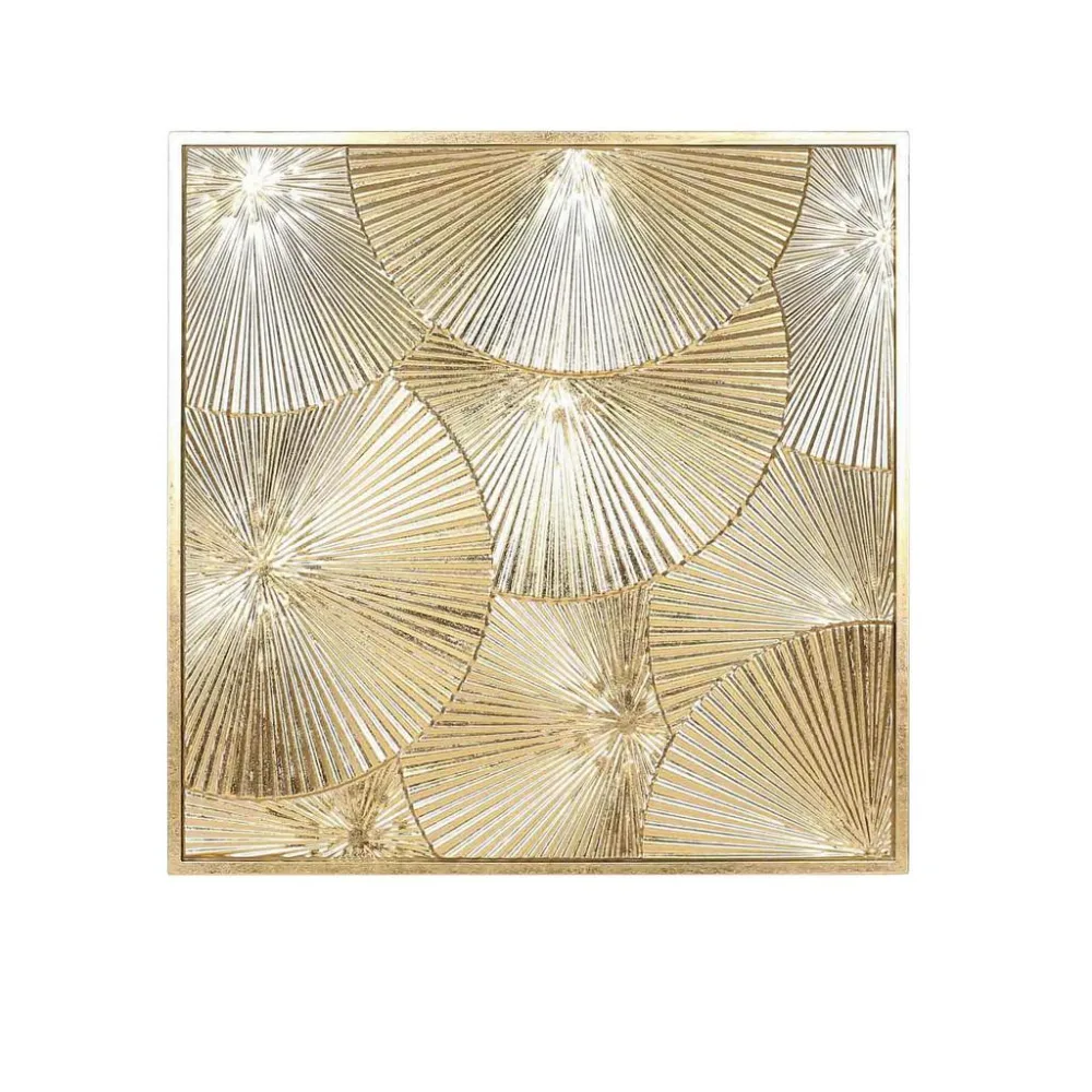 Wanddeko Dhalia Goldfarben Ca. 80x80cm 80/2,5/80 cm 