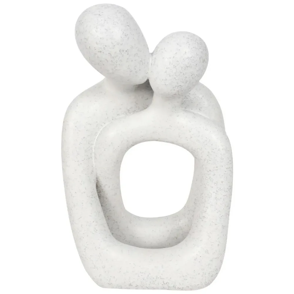 Skulptur Sandy White Weiss 