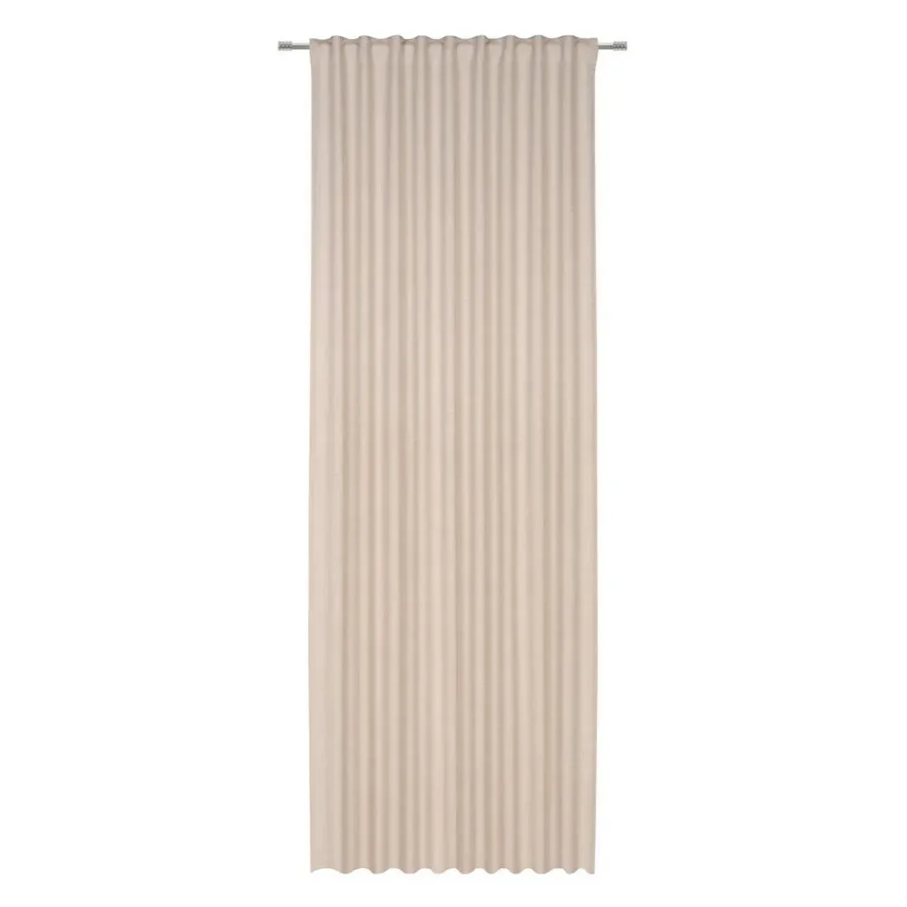 Fertigvorhang Leo Sand 135x255cm blickdicht 