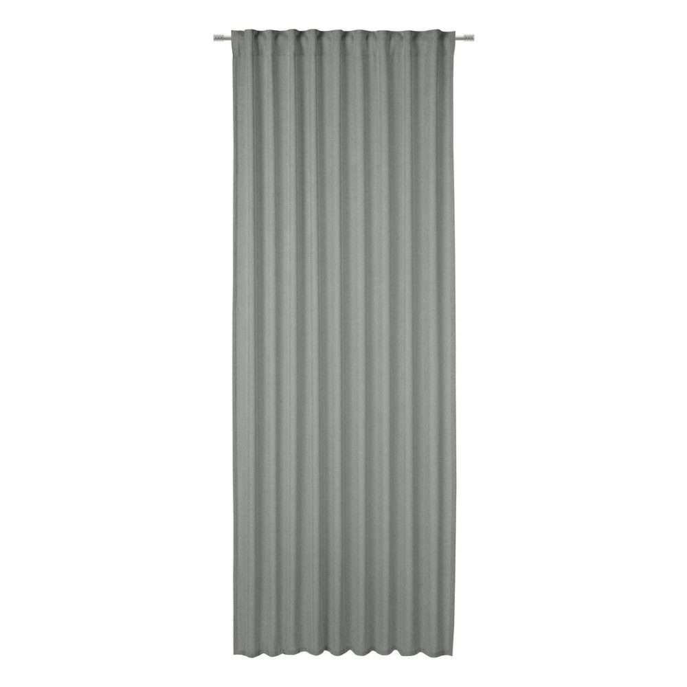 Fertigvorhang Ben Silberfarben Ca. 135x245cm halbtransparent 