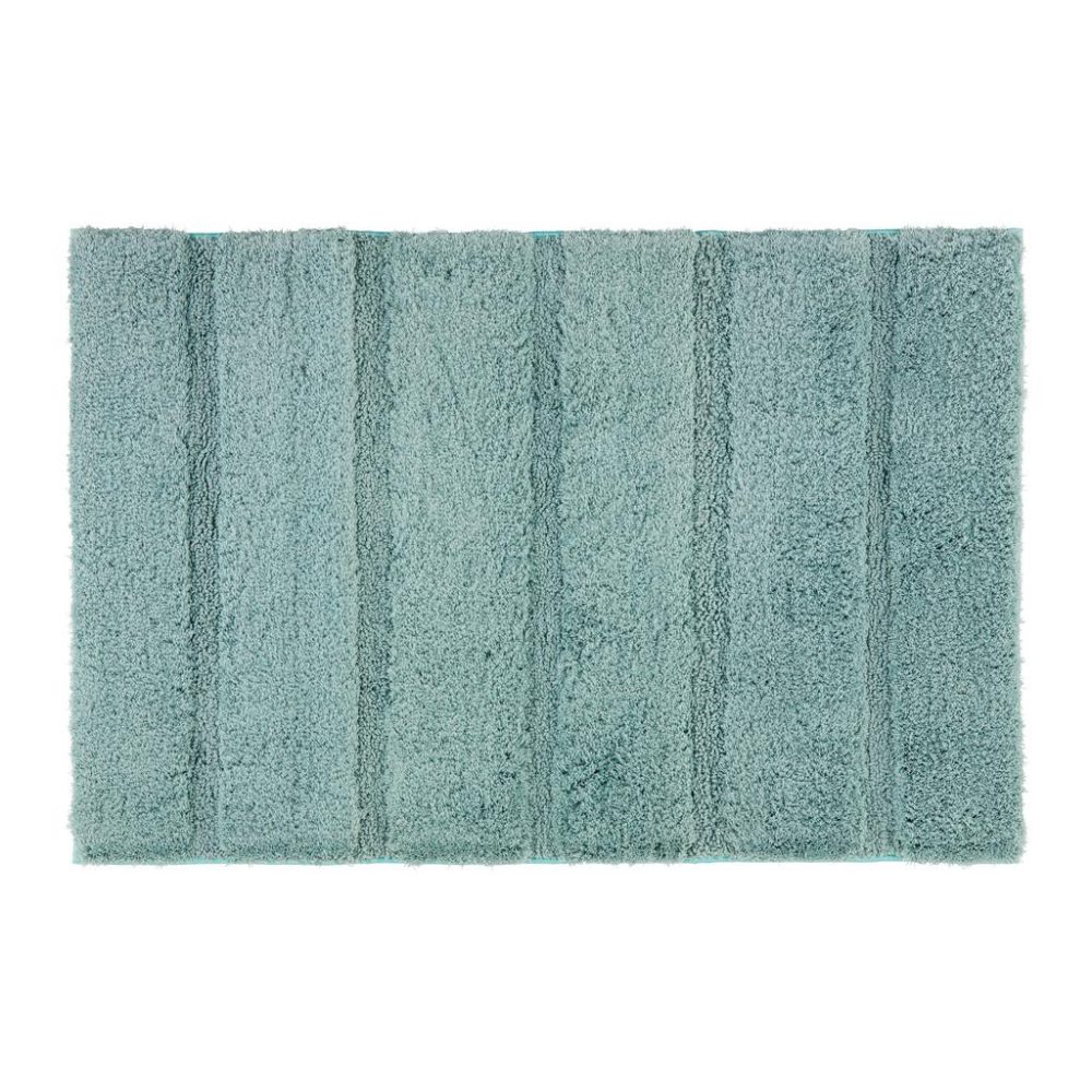 Badematte Stripe In Blau Ca. 60x90cm Blau 60/90 cm 