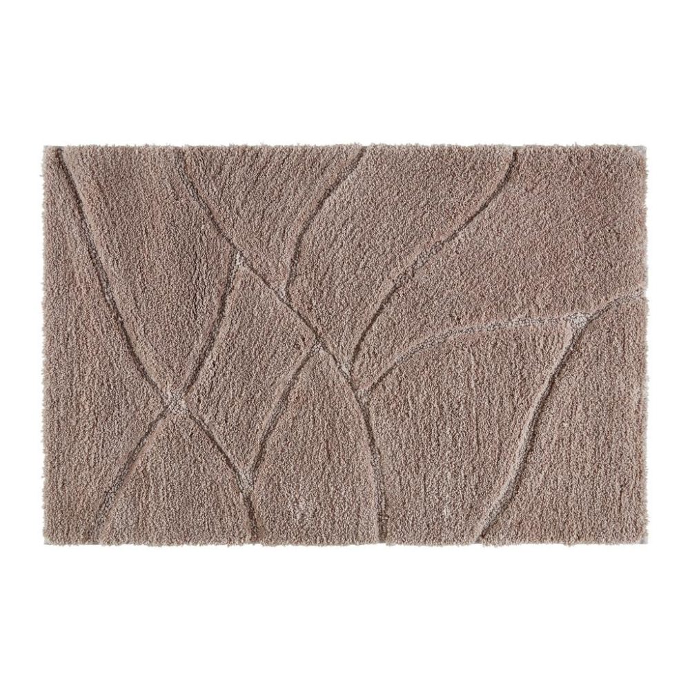Badematte Leave Taupe Ca. 60x90cm Taupe 60/90 cm 