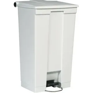 Tretabfalleimer Rubbermaid Legacy, 87 Liter, Step-on, Deckeldämpfer, Kunststoff, weiss
