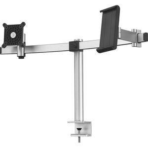 Monitorhalterung für 1 Monitor und 1 Tablet, HxBxT 445 x 780 x 190 mm, mit Tischklemme DURABLE