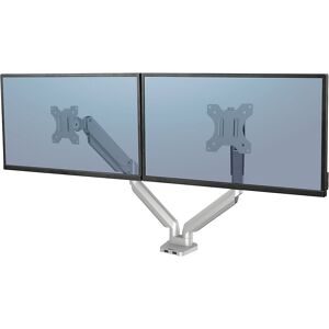 PLATINUM SERIES Monitorarm, Doppelarm für 2 Monitore, silber Fellowes