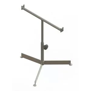 Dreibein-Stützbock, leicht, für Bahnbreite 600 mm, Höhe bis Auflage 430 - 720 mm Gura