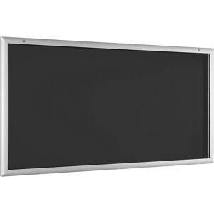 kaiserkraft Schaukasten für Innen- und Außenbereich, Türöffnung um 180° nach unten, Übergröße BxH 2000 x 1025 mm, Rückwand anthrazitgrau RAL 7016