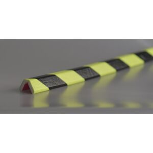 Knuffi® Eckenschutz, Typ W, 1-m-Stück, schwarz / fluoreszierend SHG