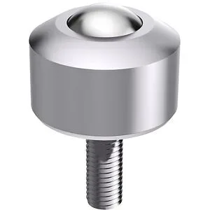 Kugelrolle Mini mit Gewindezapfen, Edelstahlkugel, Kugel-Ø 15,88 mm, Nutzlast 70 kg, ab 5 Stk Schulz Stanztechnik