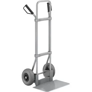 Sackkarre, verzinkt, Schaufel-BxT 450 x 350 mm, verzinkt, PU-Bereifung eurokraft pro