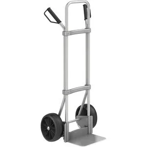 Aluminium-Sackkarre, Schaufel-BxT 280 x 250 mm, Alu, Vollgummibereifung eurokraft pro