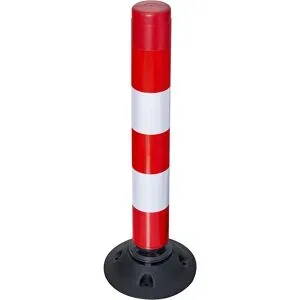 Leitzylinder LeitPin, Höhe 760 mm, rot / weiß reflektierend, ab 10 Stk Moravia