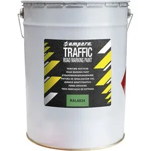 Straßenmarkierungsfarbe, 25 kg Eimer, grün Ampere