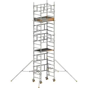 Ein-Personen-Fahrgerüst SoloTower, Plattformgröße 1,15 x 0,8 m, Arbeitshöhe 6,15 m Layher