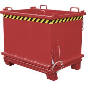 Klappbodenbehälter SB, Volumen 1 m³, Traglast 2000 kg, feuerrot eurokraft pro