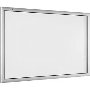 kaiserkraft Schaukasten für Innen- und Außenbereich, Türöffnung um 180° nach unten, Übergröße BxH 1600 x 1025 mm, Rückwand reinweiß RAL 9010